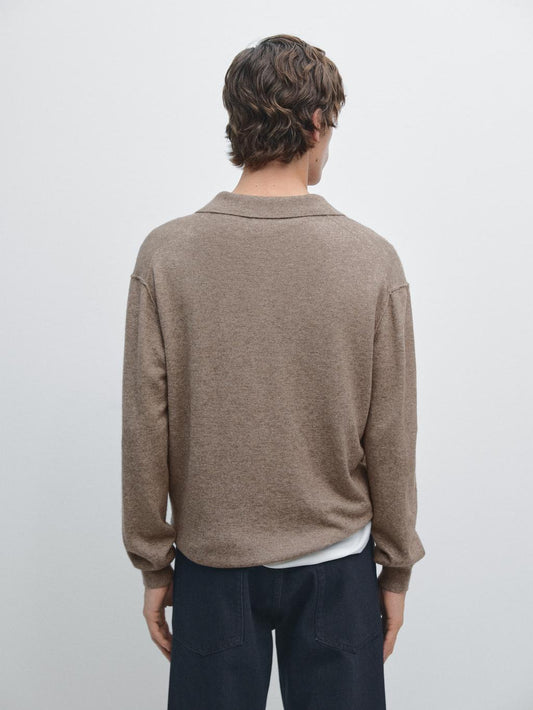 Yak wool blend knit sweater