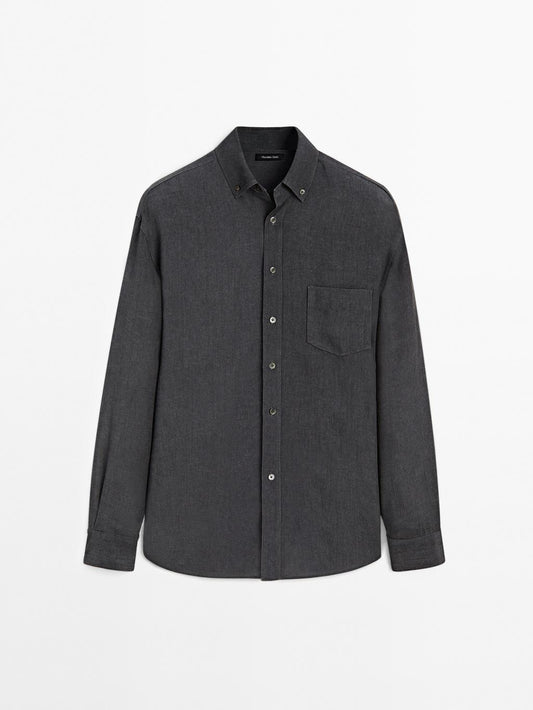 Regular fit flowing shirt