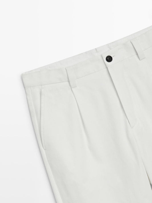 Darted wide-leg trousers - LIMITED