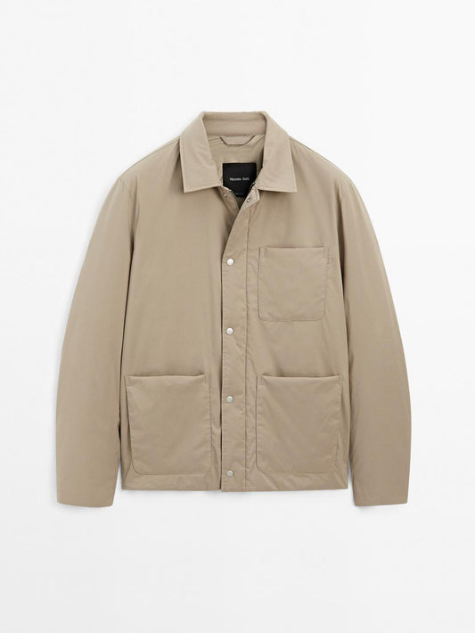 Water-repellent technical jacket