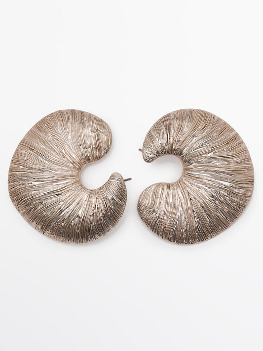 Fossil hoop earrings