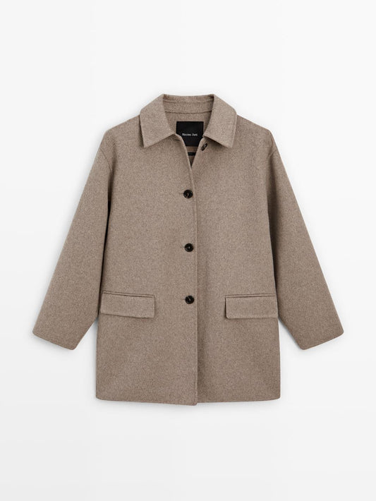 Medium wool blend coat