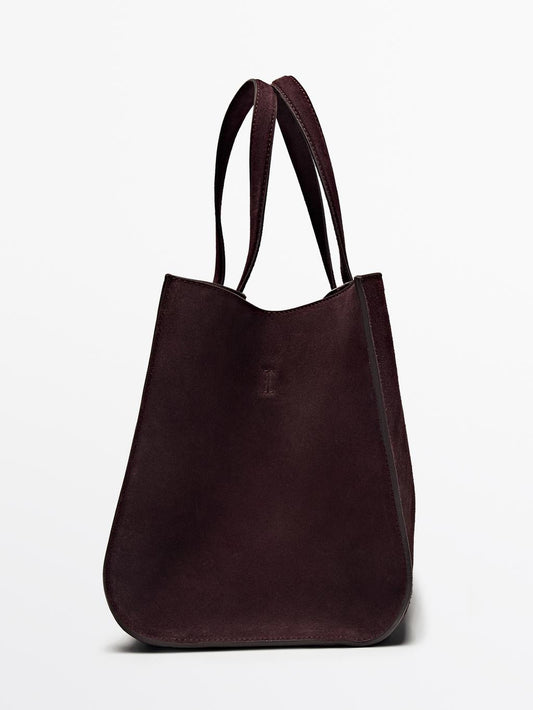 Mid-size split leather MD ICON bag
