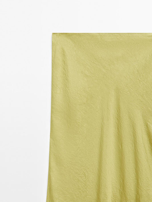 Long flowing satin skirt - STUDIO