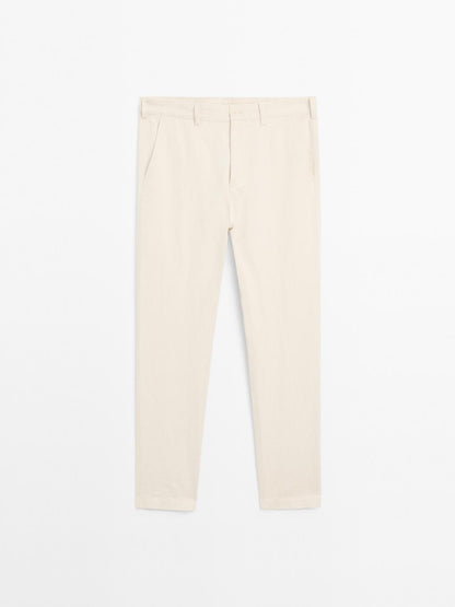 Tapered fit trousers