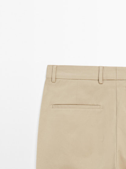 Relaxed-fit trousers with dart detail
