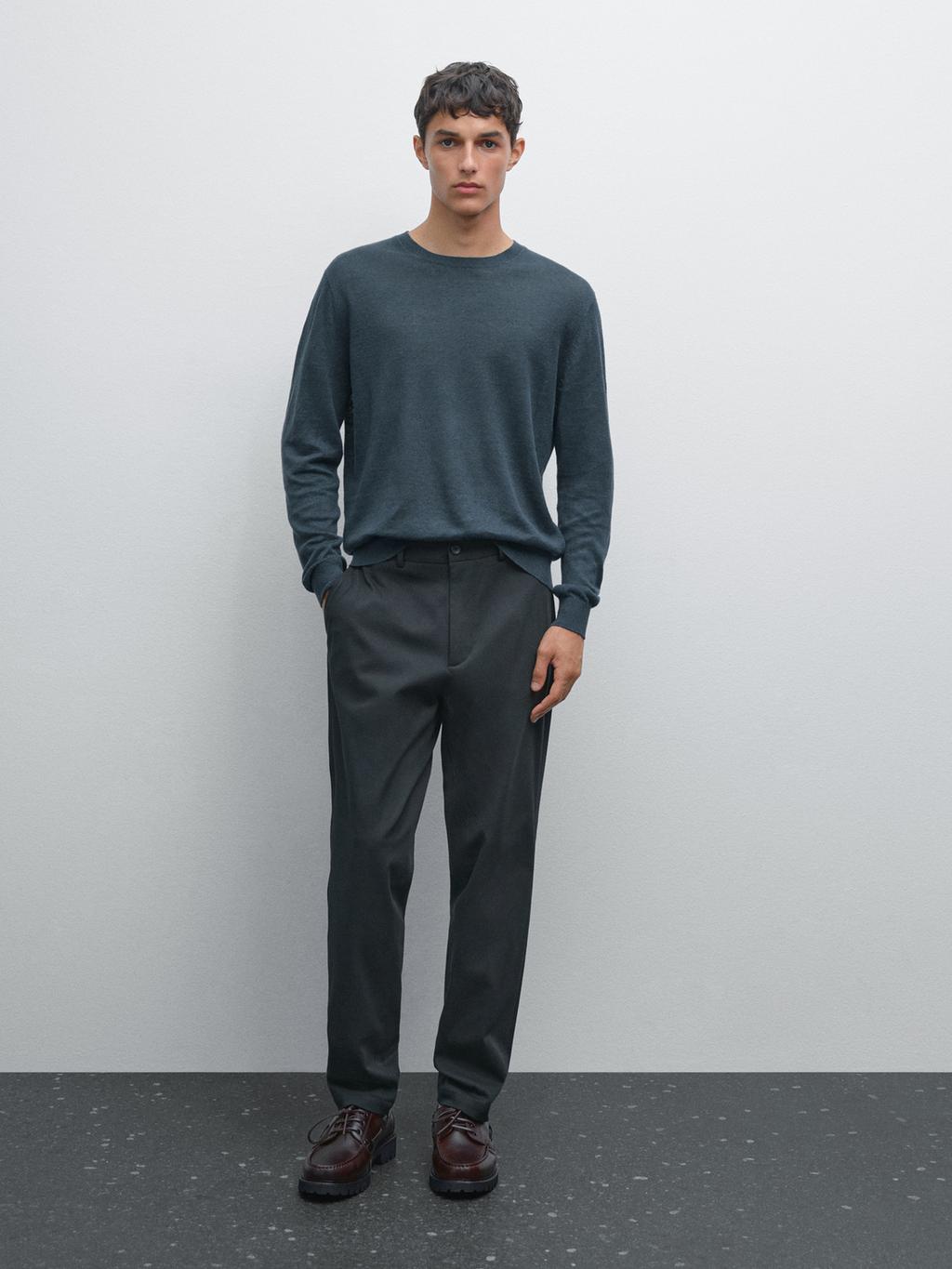 Cotton blend semi joggers