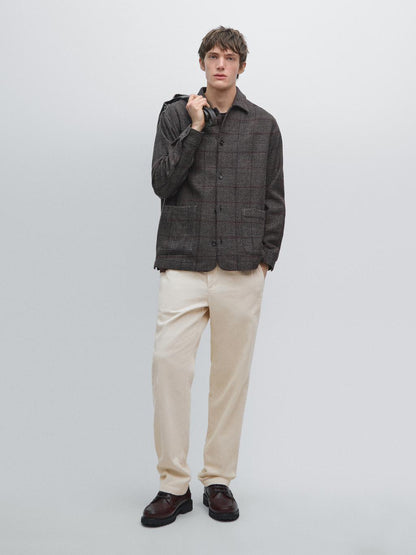 Corduroy jogger fit trousers