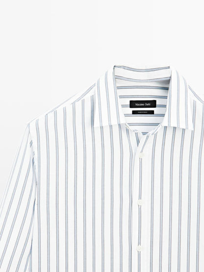 Slim fit 100% cotton shirt