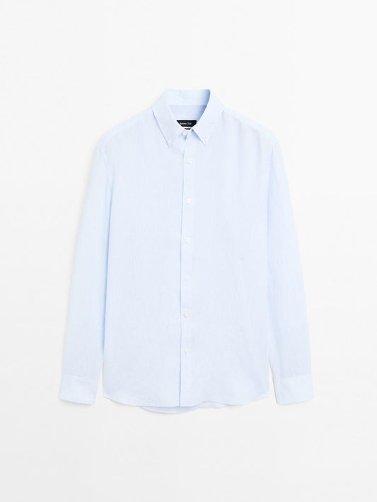 100% linen regular fit shirt