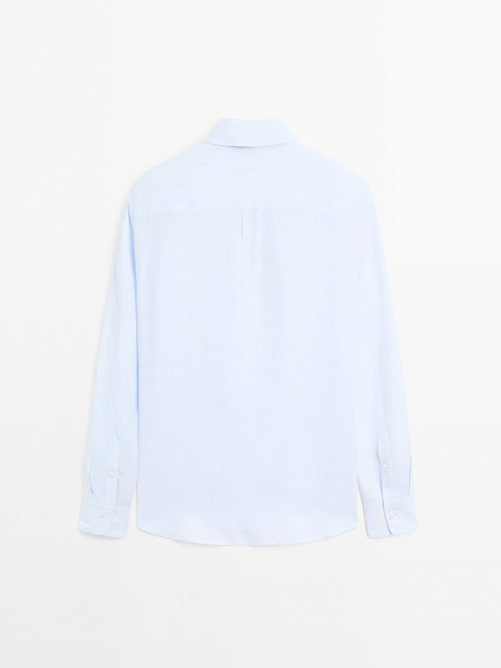 100% linen regular fit shirt