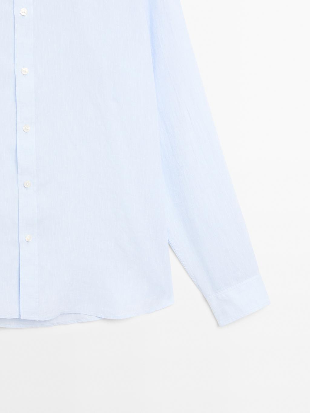 100% linen regular fit shirt