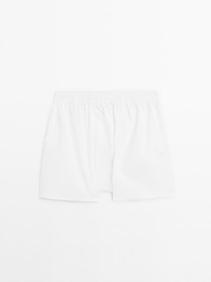 Plain 100% cotton boxers