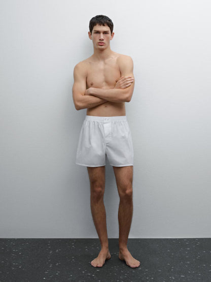 Plain 100% cotton boxers