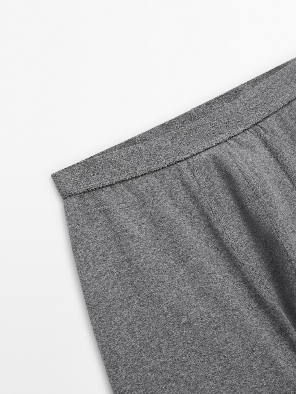 Plain cotton blend boxers