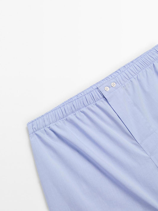 Plain poplin boxers