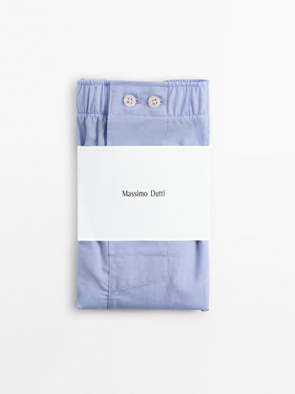 Plain poplin boxers