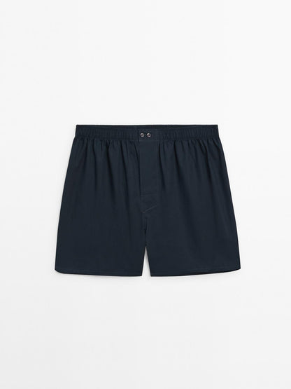 100% cotton poplin boxers