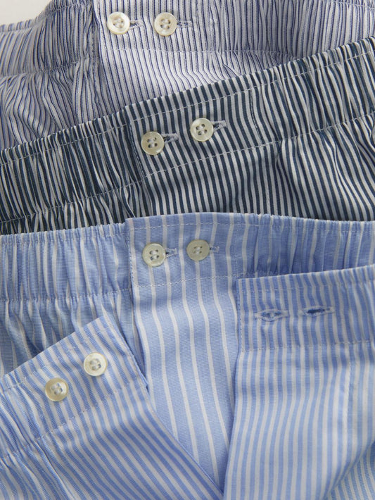 100% cotton striped boxers