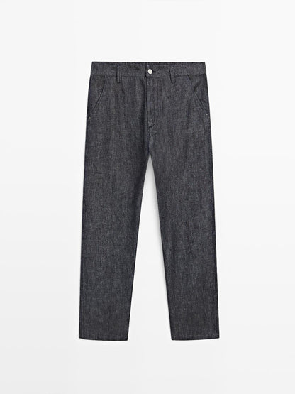 Lightweight relaxed fit jeans