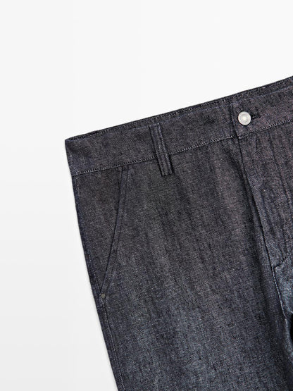 Lightweight relaxed fit jeans
