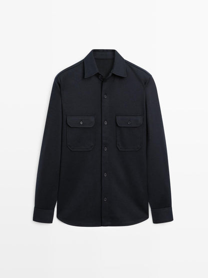 Overshirt with chest pockets