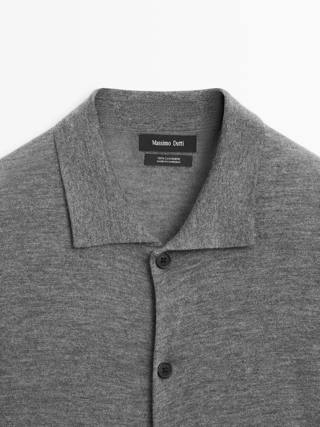 100% cashmere knit cardigan
