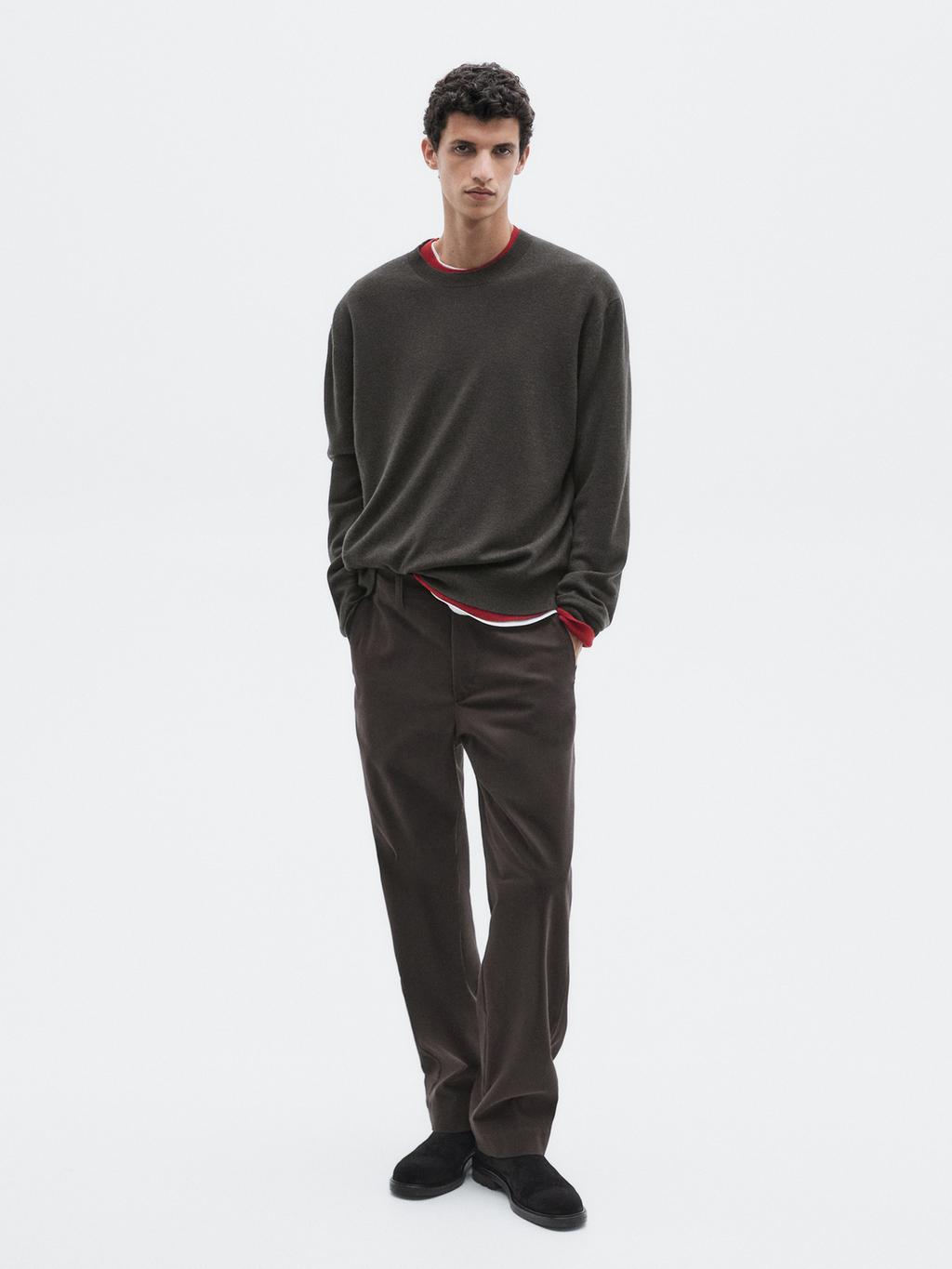 Knit wool and cashmere blend sweater - LIMITED