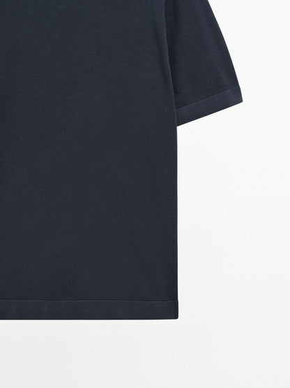 100% cotton short sleeve knit sweater