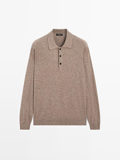 Yak wool blend knit sweater