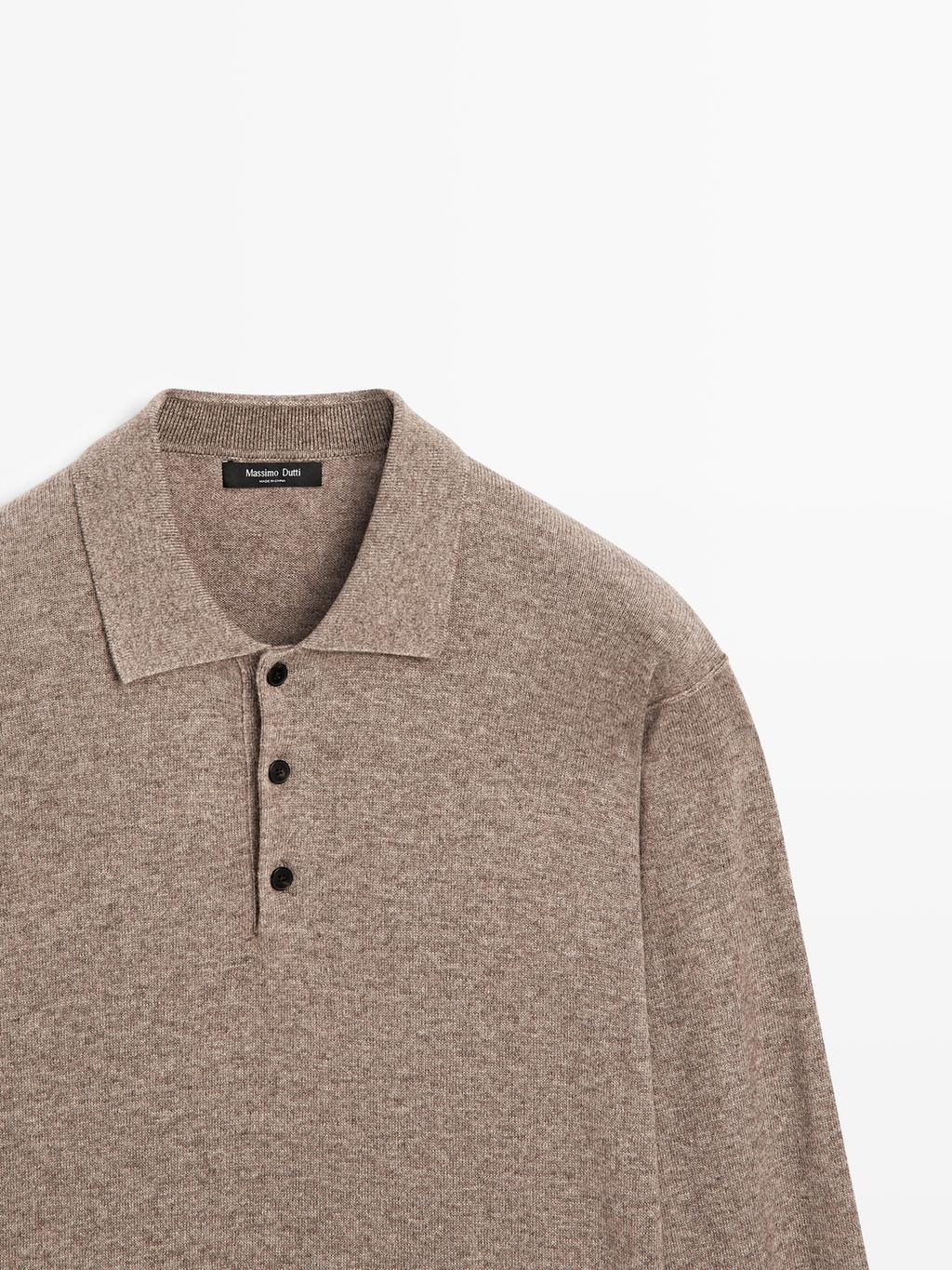 Yak wool blend knit sweater