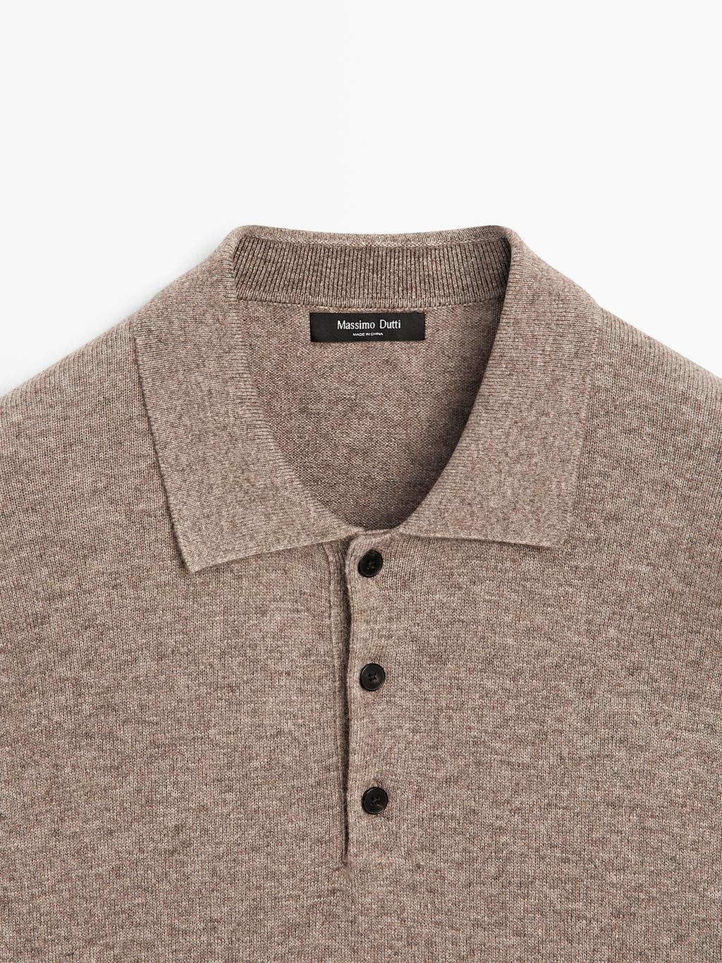 Yak wool blend knit sweater