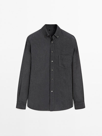 Regular fit flowing shirt
