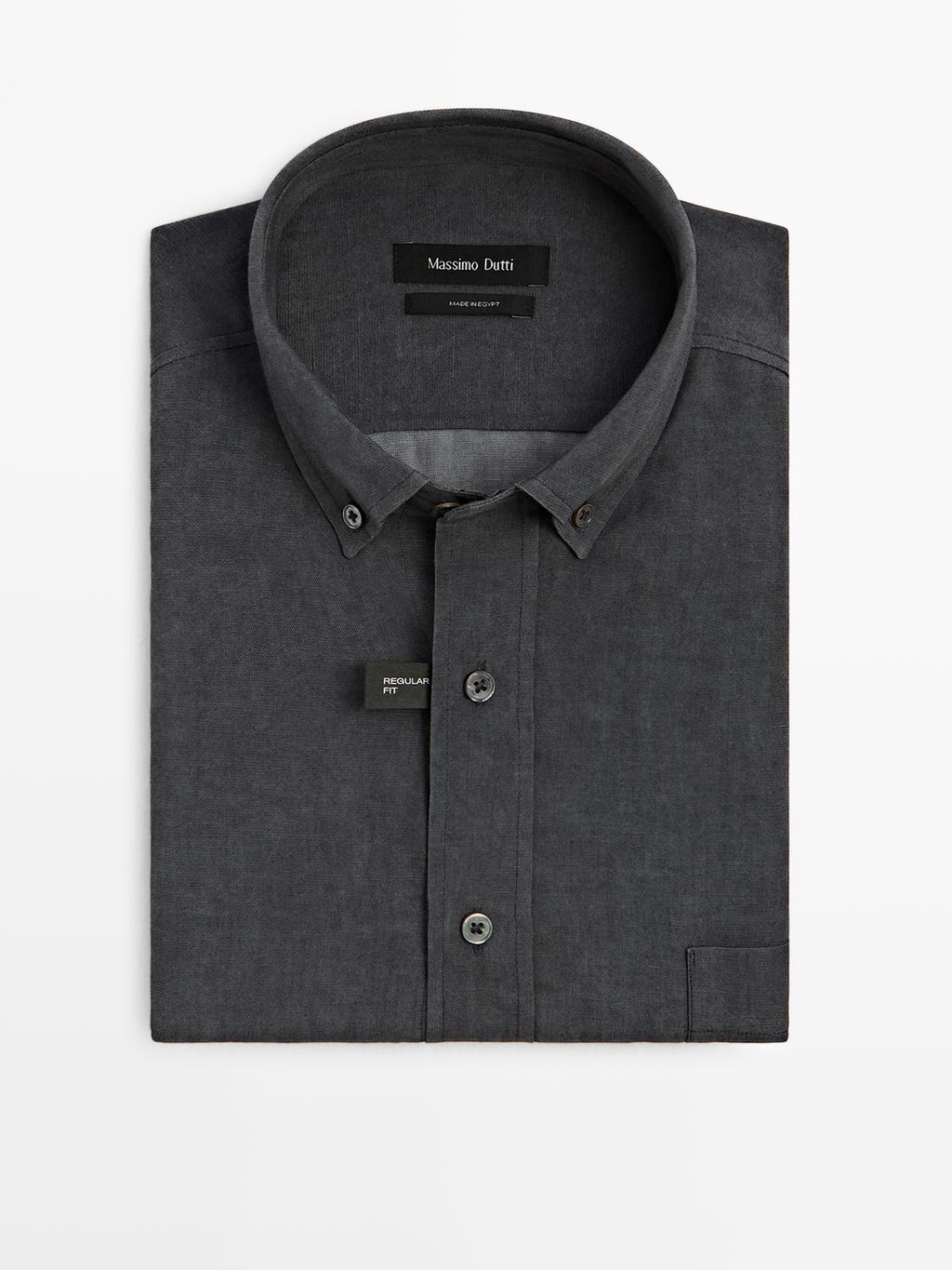 Regular fit flowing shirt