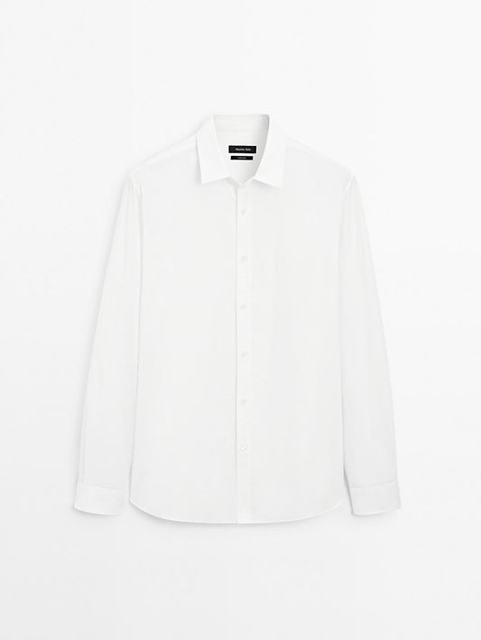 Regular fit poplin shirt
