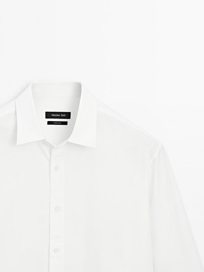 Regular fit poplin shirt