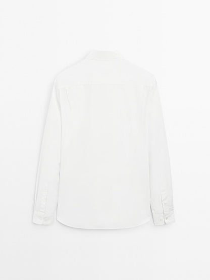 Regular fit poplin shirt