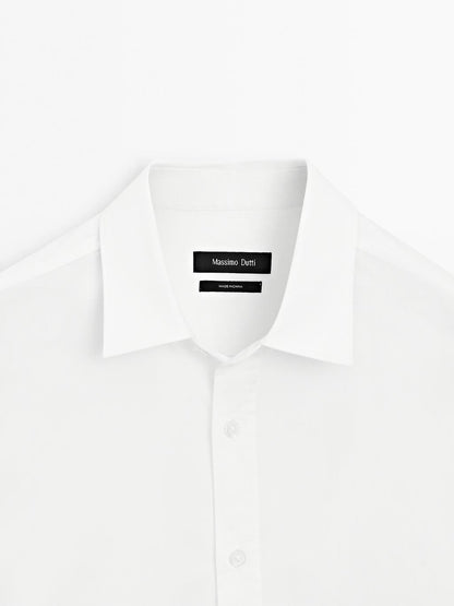 Regular fit poplin shirt
