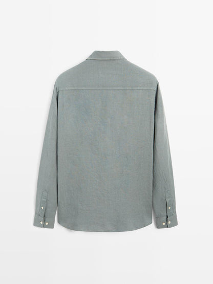 Regular fit shirt with pocket detail