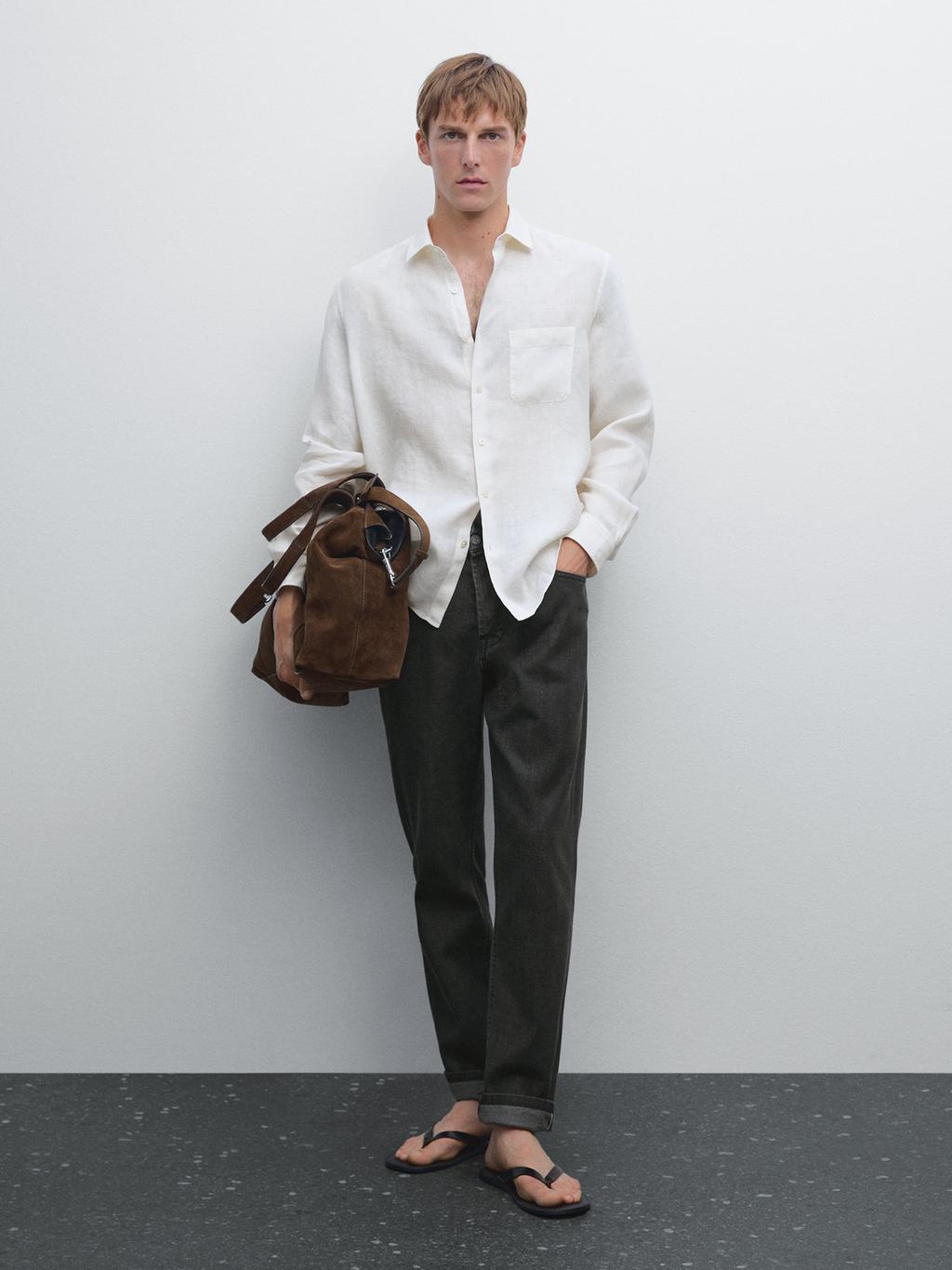 Regular fit shirt with pocket detail