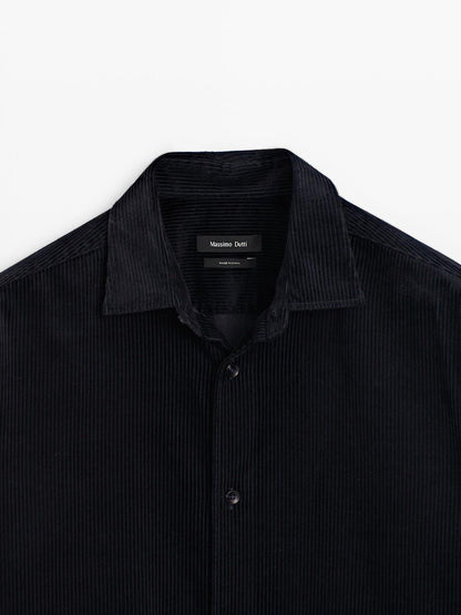 Regular fit corduroy overshirt