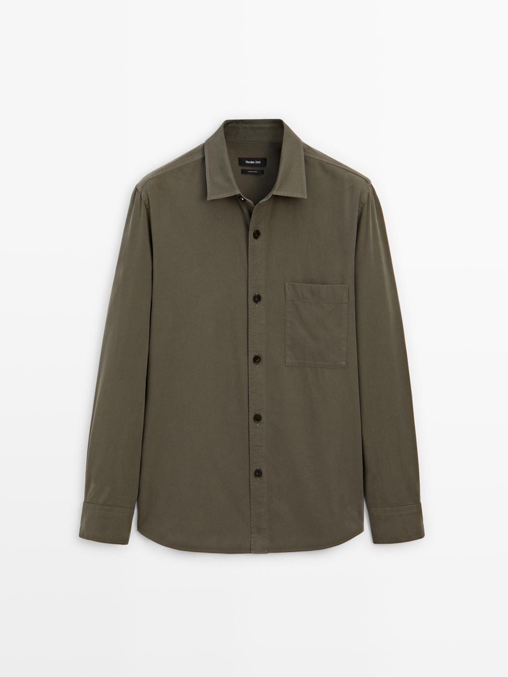 100% cotton shirt with pocket detail