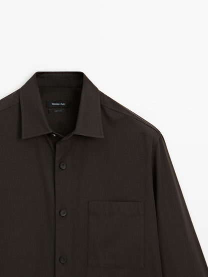 Relaxed fit shirt with pocket