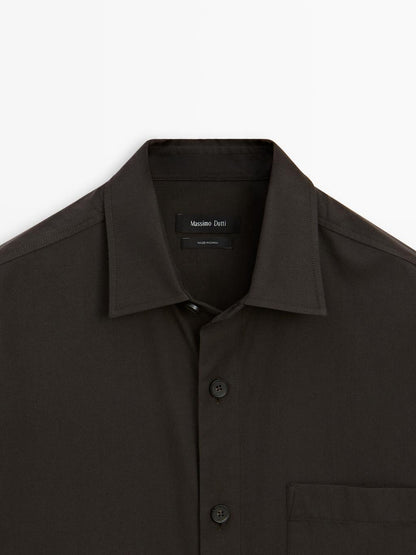 Relaxed fit shirt with pocket