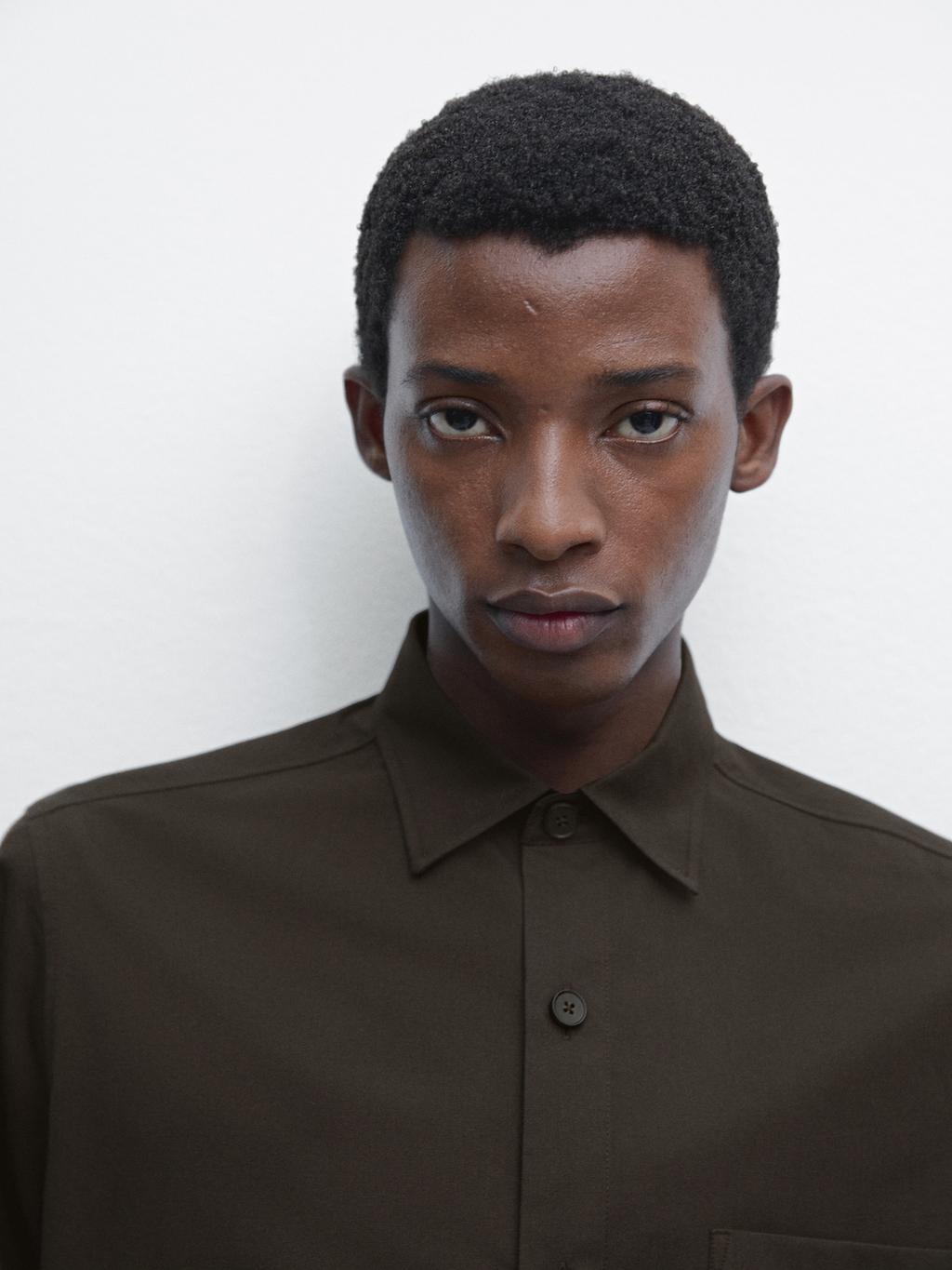 Relaxed fit shirt with pocket