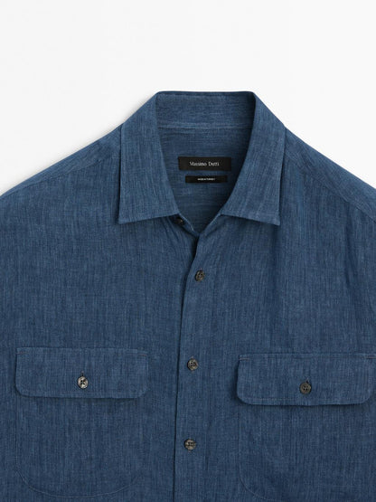 Regular fit faded shirt