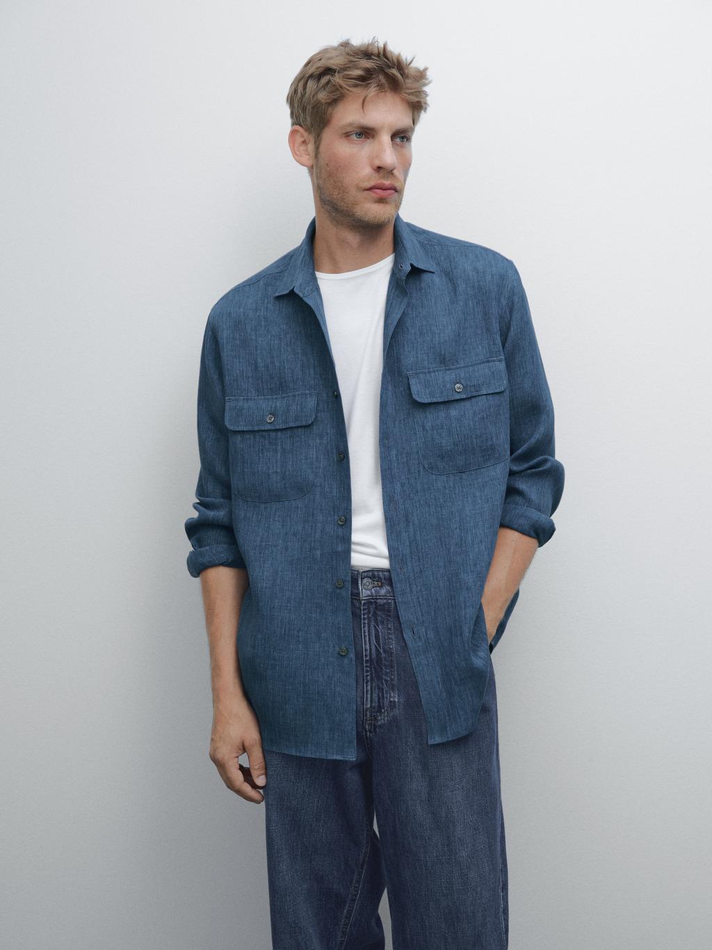 Regular fit faded shirt