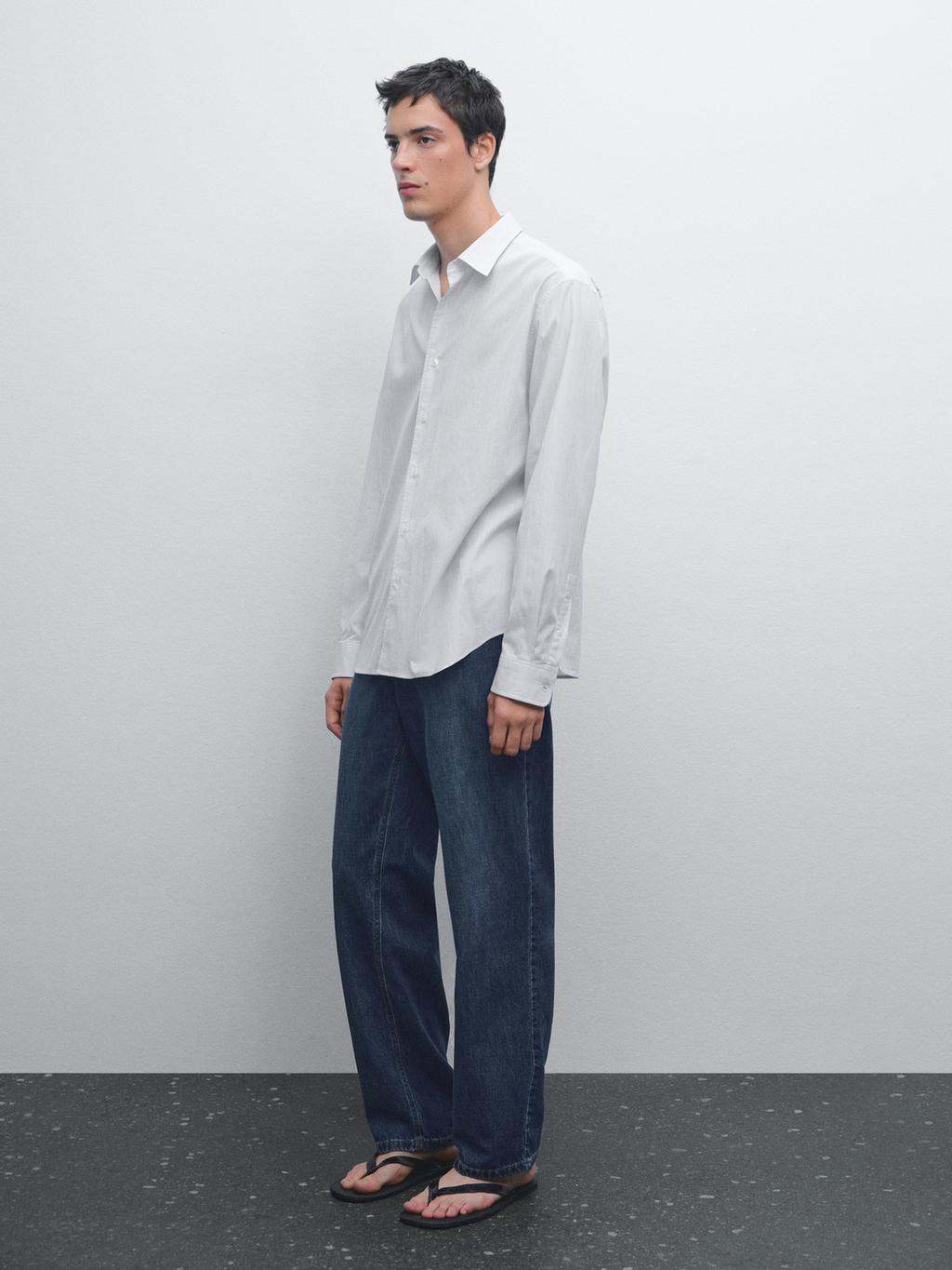 Regular fit striped shirt