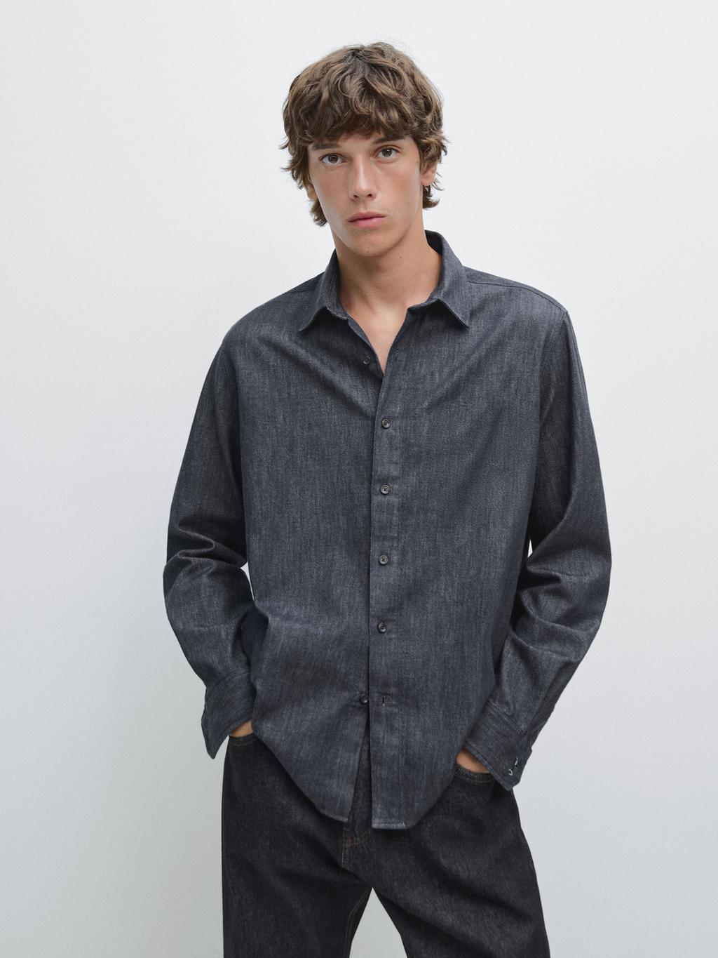 Heavy weight denim shirt