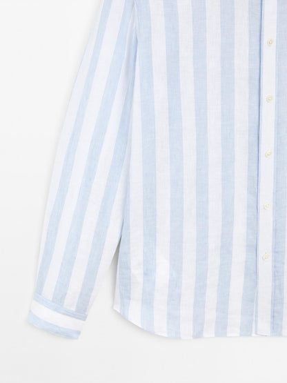 Regular fit wide stripe shirt